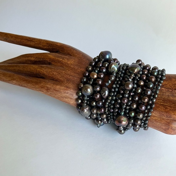 Monies  23 strand Baroque Pearls Bracelet - Picture 2 of 16